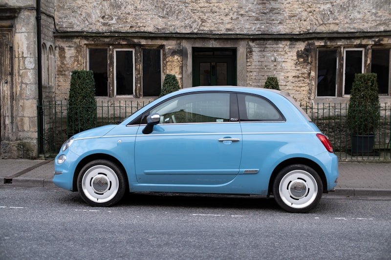 City car on an urban road