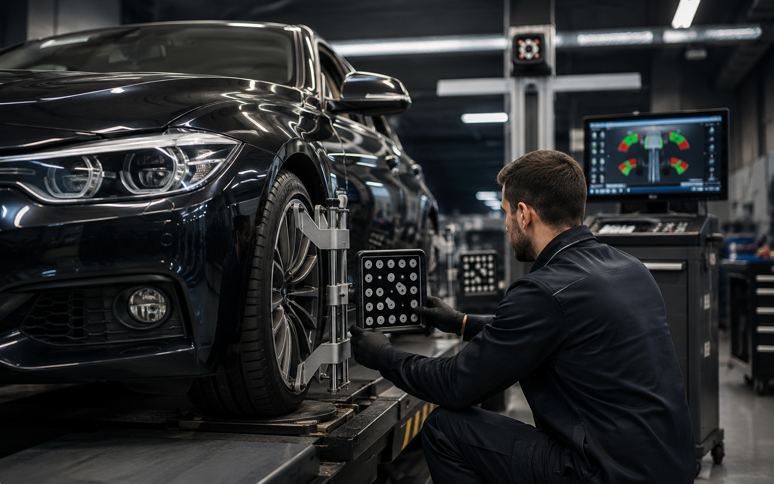 Wheel alignment machine